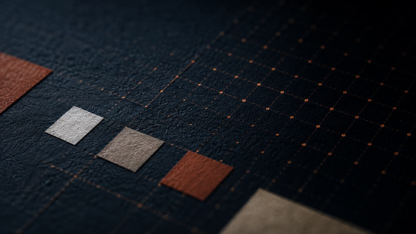 Navy and terracotta brand texture, William Langdown